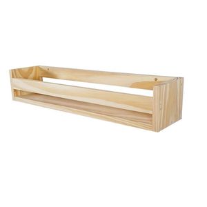 Prateleira Livros 12A X 60L X 14P Madeira De Pinus Mel