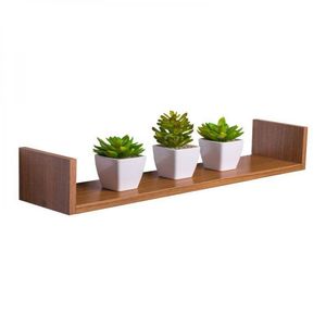 Prateleira U 80 x 15cm Freijó Invisível