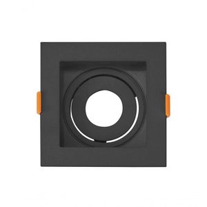 Mini Spot Dicroica De Embutir Recuado Quadrado Led 3,5w Cor Preto Cor Da Lâmpada 3000k