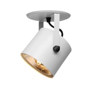 Spot De Sobrepor Direcionável Cannon Ar111 Redondo Taschibra Branco