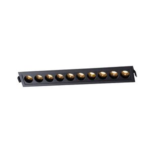 Spot De Embutir Nordecor Powerus Led 20w Bivolt Preto 3000k Luz Amarela