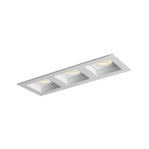 Spot De Embutir Newline Flat Para 3 Lâmpadas Par 20 E27 Bivolt Branco Preto