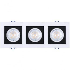 Spot Led Black 3X5W 3000K Triplo Quadrado Black+Decker