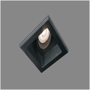 Spot Embutir Conecta Recuado Quadrado Branco Ou Preto Com Led 4,8W Produto Preto