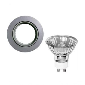 Spot Embutir Movel Redondo Mr16 - Com Lampada 20w Cor Produto Cinza Voltagem 220v