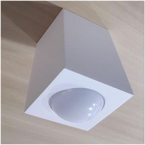 Spot Sobrepor Branco Quadrado Kube Para E27