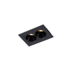 Spot De Embutir Nordecor Powerus Led 4w Bivolt Preto 3000k Luz Amarela
