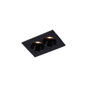 Spot De Embutir Astraled Downlight Ashok Led Alto Irc 90 4w Bivolt Preto 3000k Luz Amarela Dl-7206