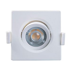 Spot De Led Embutir Alltop Mr11 Quadrado 3W Bivolt Taschibra 3000K Branco Quente