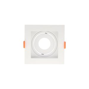 Spot De Embutir Recuado Blumenau Clean Para Lâmpada Mr11 Gu10 Quadrado Bivolt Branco