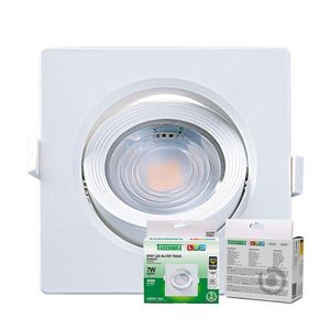 Spot De Led Embutir Alltop Par20 Quadrado 7W Bivolt Taschibra 4000K Branco Neutro