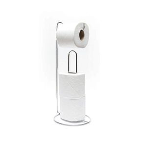 Porta Papel Higiênico De Chão Para 3 Rolos - Stolf Cromado