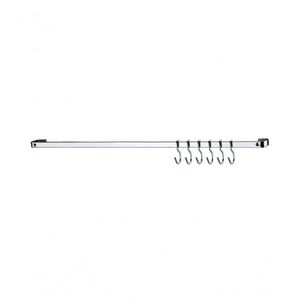 Barra De Piatina Cromado 45cm Com 6 Ganchos Future 2411cr