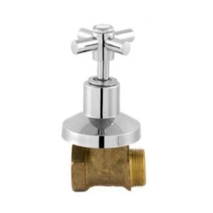 Registro De Pressão Completo 3/4 Para Chuveiro 1416 De Parede Metal Cromado Para Banheiro