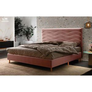 Cabeceira Madrid Queen 156 Cm Suede Meu Sofá Online Rosa