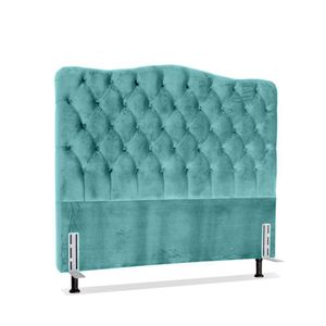 Cabeceira Casal 138 - Bello Box - Dunas Veludo Tiffany