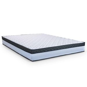 Colchão Casal Queen Molas Ensacadas 158x198x22cm Dunas Hellen Branco/pre