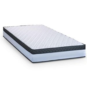 Colchão Solteiro Molas Ensacadas 88x188x22cm Dunas Hellen Branco/pre