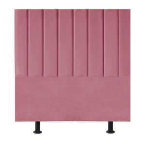 Cabeceira Cama Box Solteiro 100 Cm Sophia Carla Suede rosa