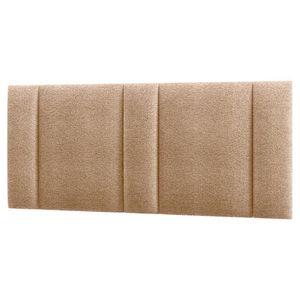Cabeceira Modulada Queen 160 Cm Com Led Boucle Bege Milani Store Bege