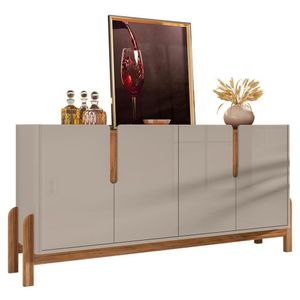Buffet Aparador Lizz 170cm 4 Portas Off White-cedro - Casa D Off White-cedro