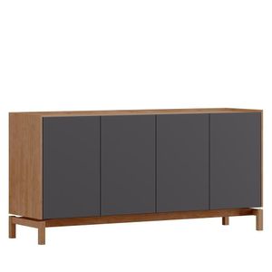Balcão Aparador Barcelona 165cm 4 Portas Tauari-concret - Finestra Móveis Tauari-concret