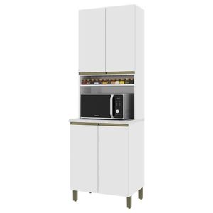 Torre Quente Dinamarca 70cm 1 Forno 4 Portas Branco - Indékes Branco