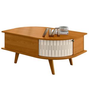 Mesa De Centro 2 Portas 90 cm Indianapolis MADETEC