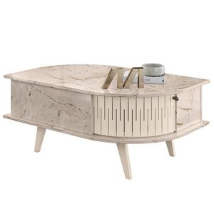 Mesa De Centro 2 Portas 90 cm Indianapolis MADETEC