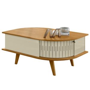 Mesa De Centro 2 Portas 90 cm Indianapolis MADETEC