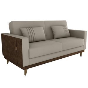 Sofa Cama 2 Lugares 203 cm Esther Veludo Corino Milani Store
