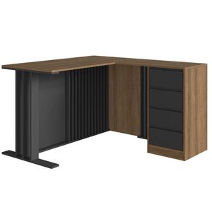 Mesa Escritorio Em L Office 130X120 cm 4G CJ8020 FAEM