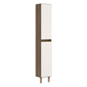 Paneleiro 2 Portas 221X35cm MDF Kali 12228 Carvalho Toq Off White Cetim Nicioli