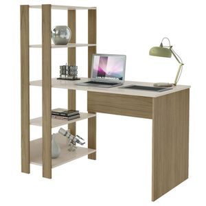 Mesa Escrivaninha 134X120 cm 3 Prateleiras ARLY