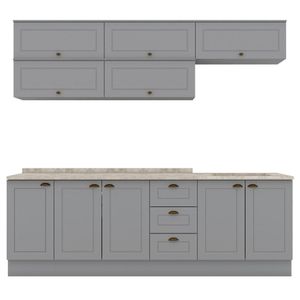 Cozinha Modulada 11 Pecas 240 cm CE381 Americana Henn