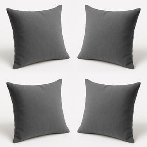 KIT 4 Almofadas Decorativas 42cm Suede Fofinha Lisa Sofá