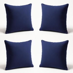 KIT 4 Almofadas Decorativas 42cm Suede Fofinha Lisa Sofá