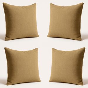 KIT 4 Almofadas Decorativas 42cm Suede Fofinha Lisa Sofá