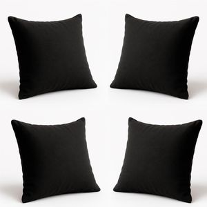 KIT 4 Almofadas Decorativas 42cm Suede Fofinha Lisa Sofá