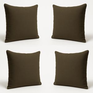KIT 4 Almofadas Decorativas 42cm Suede Fofinha Lisa Sofá