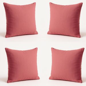 KIT 4 Almofadas Decorativas 42cm Suede Fofinha Lisa Sofá