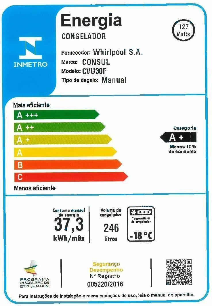 Freezer-Vertical-Consul-CVU30FBBNA-246-Litros-Branco-220V