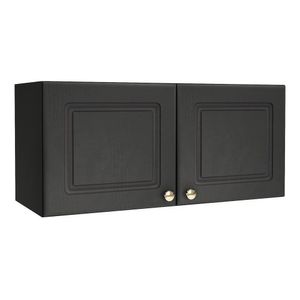 Armário Aéreo Geladeira Firenze 80cm 2 Portas Chumbo - Indékes Chumbo