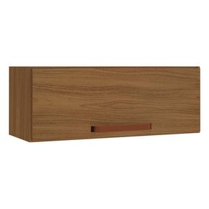 Armário Aéreo Geladeira Monza 80cm 1 Porta Basculante Freijó - Indékes Freijó