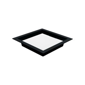Painel De Led Nordecor Quadrado Kais De Embutir Recuado 18w Bivolt Preto 4000k Luz Neutra 4212