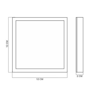 Painel De Led Frameless Quadrado Embutir 18w Bivolt Bravalumi 6500k Luz Fria