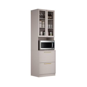 Paneleiro Torre Quente Essence 3 Portas 1 Gaveta 230cm De Altura 1 Nicho Para Forno - Itatiaia Fendi