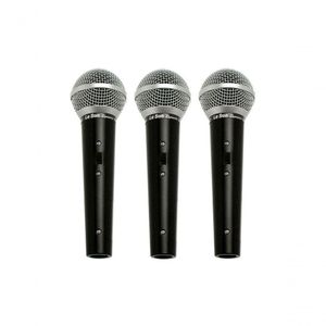 Microfone Ls 50 Dinamico Kit Com 3 Unidades