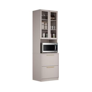 Paneleiro Torre Quente Essence 3 Portas 1 Gaveta 230cm De Altura 1 Nicho Para Forno - Itatiaia Fendi