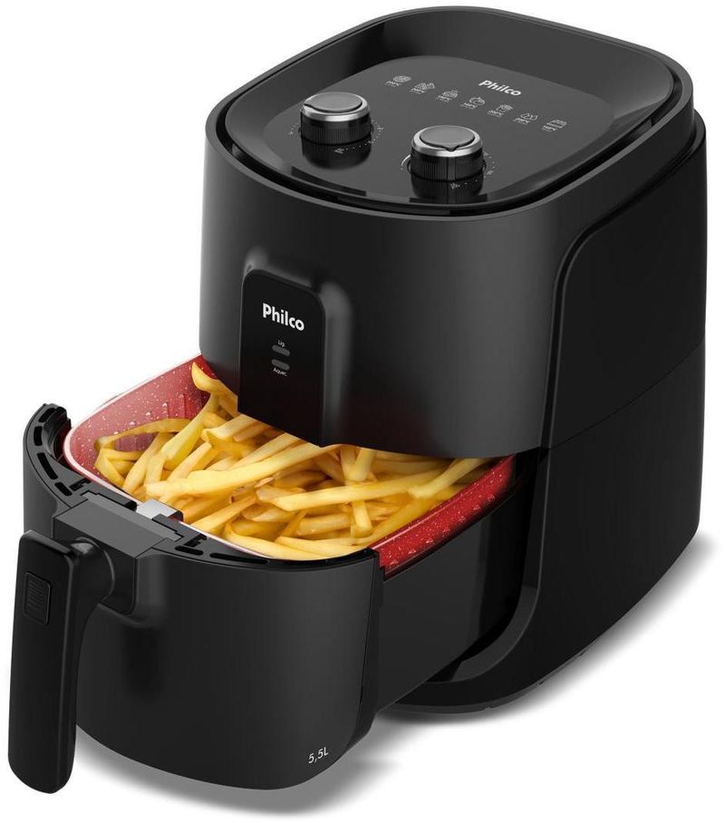 Fritadeira-Eletrica-Air-Fryer-Philco-55L-PAF55-Preto-110V